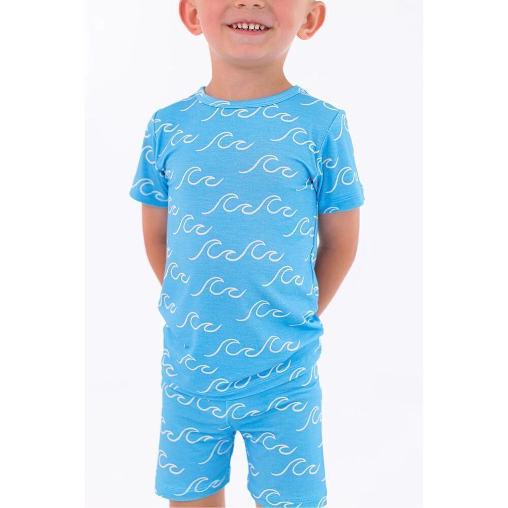 NWT Birdie Bean Bamboo Cove 2-Piece Short Pajama Set